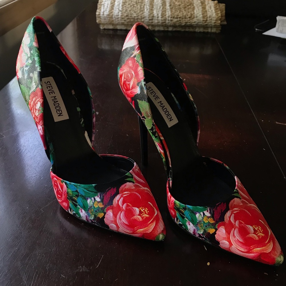 Steve Madden Floral Stilletos